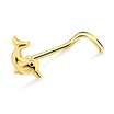 Dolphin Shaped Ocean Curved Nose Stud NSKB-879